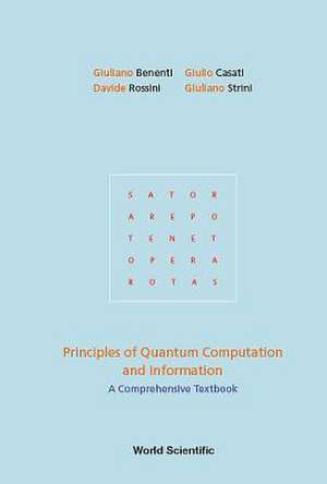 PRINCIPLES OF QUANTUM COMPUTATION AND INFORMATION de Giulio Casati Davide Giuliano Benenti