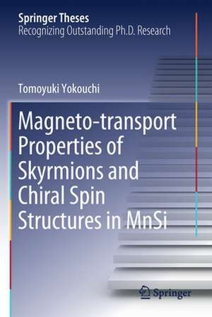 Magneto-transport Properties of Skyrmions and Chiral Spin Structures in MnSi de Tomoyuki Yokouchi