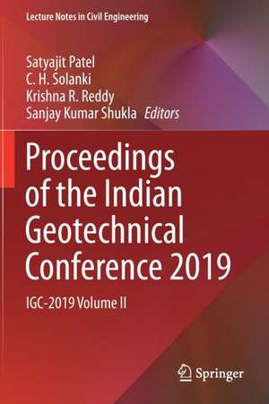 Proceedings of the Indian Geotechnical Conference 2019: IGC-2019 Volume II de Satyajit Patel