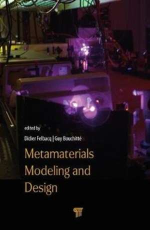 Metamaterials Modelling and Design de Didier Felbacq