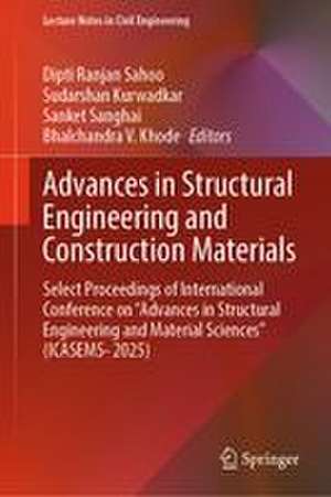 Advances in Structural Engineering and Construction Materials de Bhalchandra V. Khode