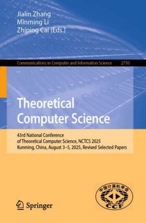 Theoretical Computer Science de Minming Li