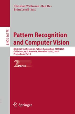 Pattern Recognition and Computer Vision de Christian Wallraven