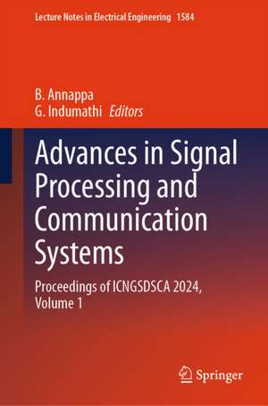 Advances in Signal Processing and Communication Systems de B. Annappa