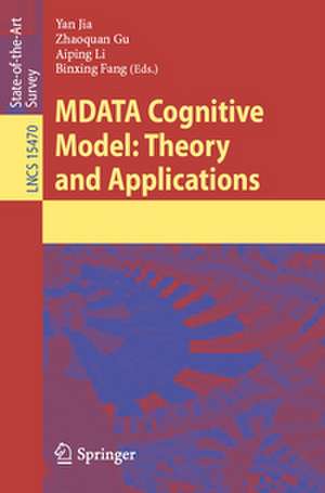 MDATA Cognitive Model: Theory and Applications de Yan Jia