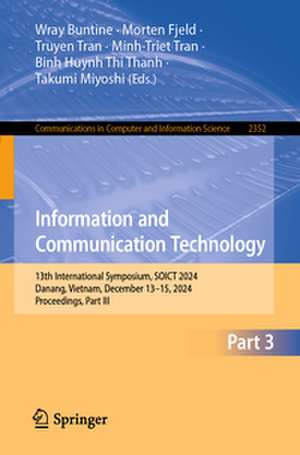 Information and Communication Technology de Wray Buntine