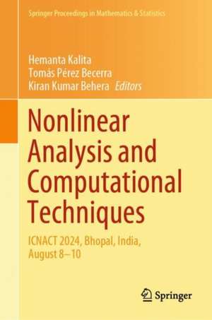 Nonlinear Analysis and Computational Techniques de Hemanta Kalita