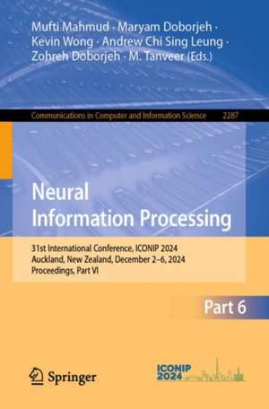 Neural Information Processing de Mufti Mahmud