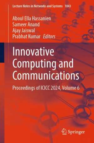 Innovative Computing and Communications de Aboul Ella Hassanien