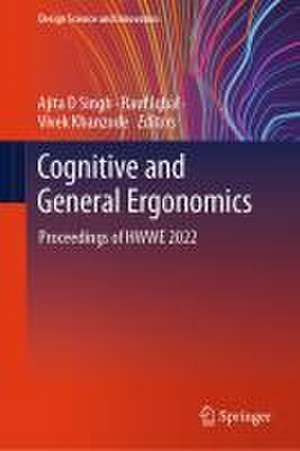 Cognitive and General Ergonomics de Ajita D Singh
