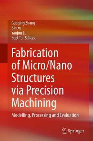 Fabrication of Micro/Nano Structures via Precision Machining: Modelling, Processing and Evaluation de Guoqing Zhang