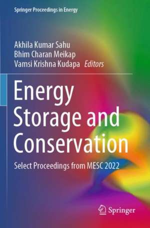 Energy Storage and Conservation de Akhila Kumar Sahu