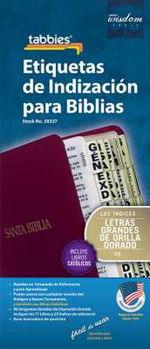 Large Print Spanish Bible Indexing Tabs