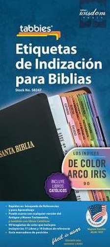 Spanish Rainbow Bible Indexing Tabs de Tabbies