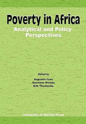 Poverty in Africa de Augustin Fosu