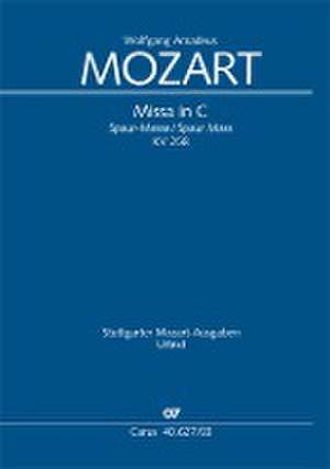 Missa in C (Klavierauszug) de Wolfgang Amadeus Mozart