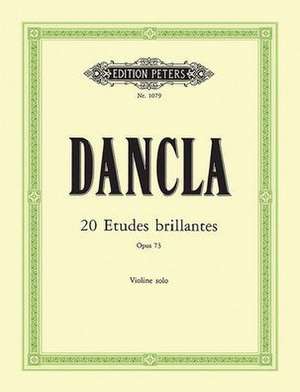 20 Études Brillantes Op. 73 for Violin de Charles Dancla