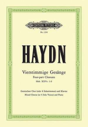 Four-Part Songs for Mixed Choir (or Solo Voices) and Piano de Joseph Haydn