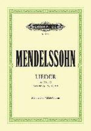 Songs for Men's Choir Opp. 50, 75, 76, 115, 120 de Felix Mendelssohn