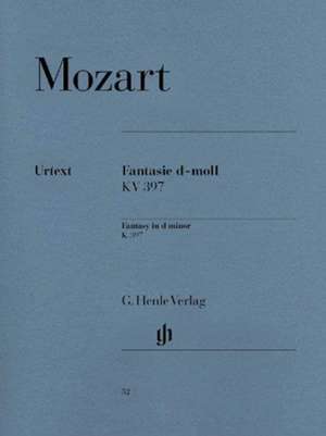 Mozart, Wolfgang Amadeus - Fantasie d-moll KV 397 (385g) de Wolfgang Amadeus Mozart