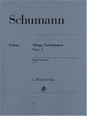 Abegg-Variationen op. 1 de Robert Schumann