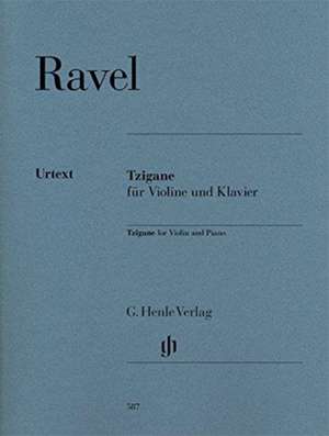 Ravel, Maurice - Tzigane for Violin and Piano de Maurice Ravel