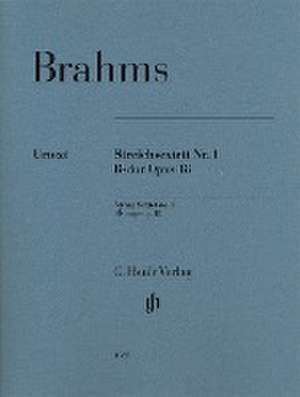 Streichsextett Nr. 1 B-dur op. 18 de Johannes Brahms