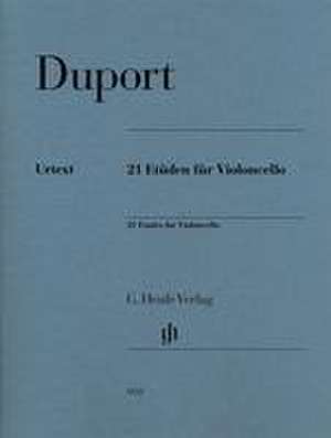 Duport, Jean-Louis - 21 Etüden für Violoncello de Jean-Louis Duport