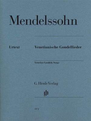 Venetianische Gondellieder de Felix Mendelssohn Bartholdy