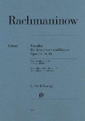 Vocalise op. 34 no. 14 for Voice and Piano de Sergej Rachmaninow