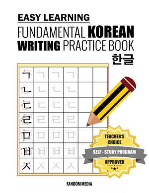 Easy Learning Fundamental Korean Writing Practice Book de Fandom Media