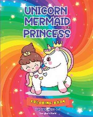 Unicorn Mermaid Princess Coloring Book for Kids Ages 4-8 de Yunaizar88