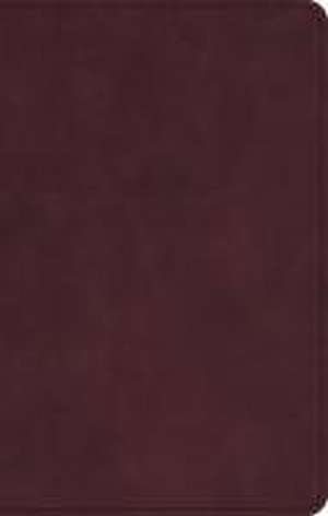 CSB Personal Size Bible, Holman Handcrafted Collection, Premium Marbled Burgundy Calfskin de Csb Bibles By Holman