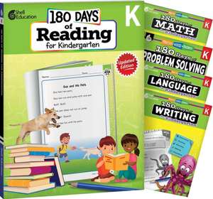 180 Days(r) Reading, Math, Language, Writing, & Problem Solving for Kindergarten: 5-Book Set de Multiple Authors