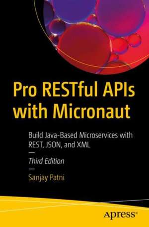 Pro Restful APIs with Micronaut de Sanjay Patni