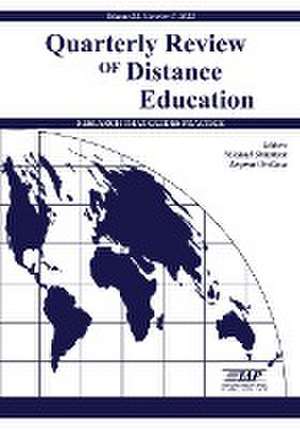 Quarterly Review of Distance Education Volume 23 Number 3 2022 de Michael Simonson