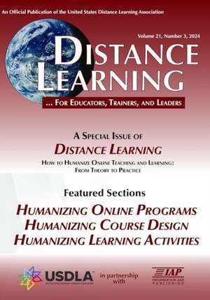 Distance Learning Vol 21 Issue 3 de Michael Simonson