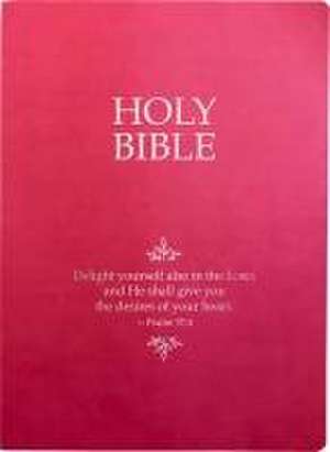 Kjver Holy Bible, Delight Yourself in the Lord Life Verse Edition, Large Print, Berry Ultrasoft de Whitaker House