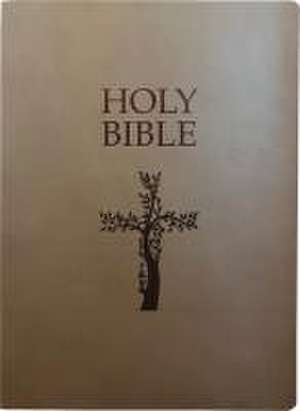 Kjver Holy Bible, Cross Design, Large Print, Coffee Ultrasoft de Whitaker House