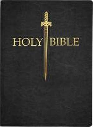 KJV Sword Bible, Large Print, Black Genuine Leather, Thumb Index de Whitaker House