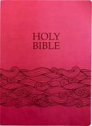 KJV Holy Bible, Wave Design, Large Print, Berry Ultrasoft de Whitaker House