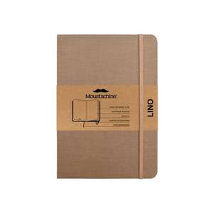 Moustachine Classic Linen Hardcover Dark Tan Blank Large