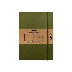 Moustachine Classic Linen Hardcover Military Green Blank Large de Moustachine