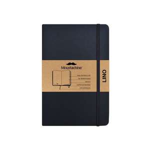 Moustachine Classic Linen Hardcover Black Plain Pocket de Moustachine