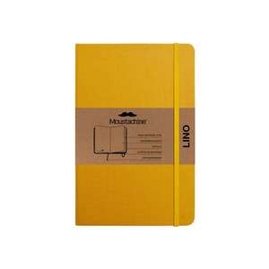 Moustachine Classic Linen Hardcover Sunflower Yellow Blank Pocket