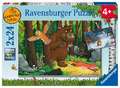 Ravensburger Kinderpuzzle 05227 - Der Waldspaziergang - 2x24 Teile Grüffelo Puzzle für Kinder ab 4 Jahren