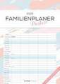 Familienplaner Pastell 2025 - Familienkalender A3 (29,7x42 cm) - mit 5 Spalten, Ferienterminen (DE/AT/CH) und viel Platz für Notizen - Wandkalender