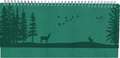 Tisch-Querkalender Nature Line Forest 2025 - Tisch-Kalender - Büro-Kalender quer 29,7x13,5 cm - 1 Woche 2 Seiten - Umwelt-Kalender - mit Hardcover