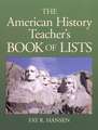 American History Teachers Book Of Lists