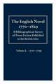 The English Novel 1770-1829: Volume I, 1770-1799